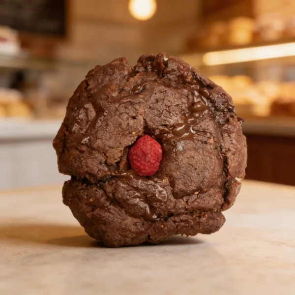 Vegan Brownie Raspberry