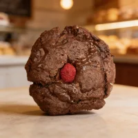 Vegan Brownie Raspberry